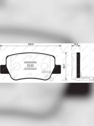 Колодки тормозные задние (4шт.) SANGSIN Toyota Avensis T270 седан дорестайлинг (2008-2011)
