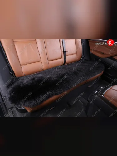 Квадраты на заднее сиденье (длинный ворс искусственный мех ) Автопилот (черный) 