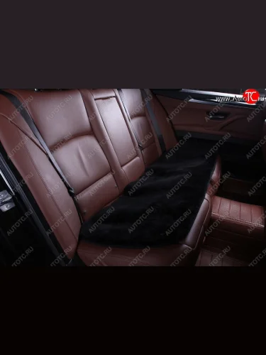 Квадраты на заднее сиденье (короткий ворс натуральный мех ) Автопилот (черный) 