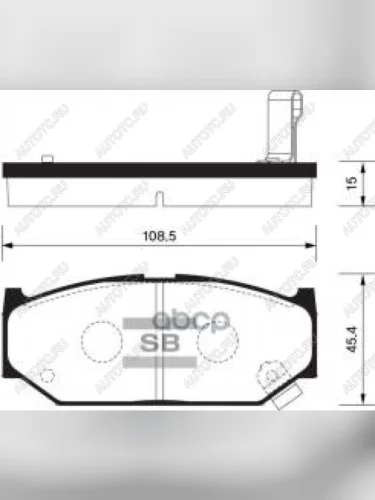 Колодки тормозные передние (4шт.) SANGSIN Suzuki Swift ZC дорестайлинг, хэтчбэк 5 дв. (2003-2008)