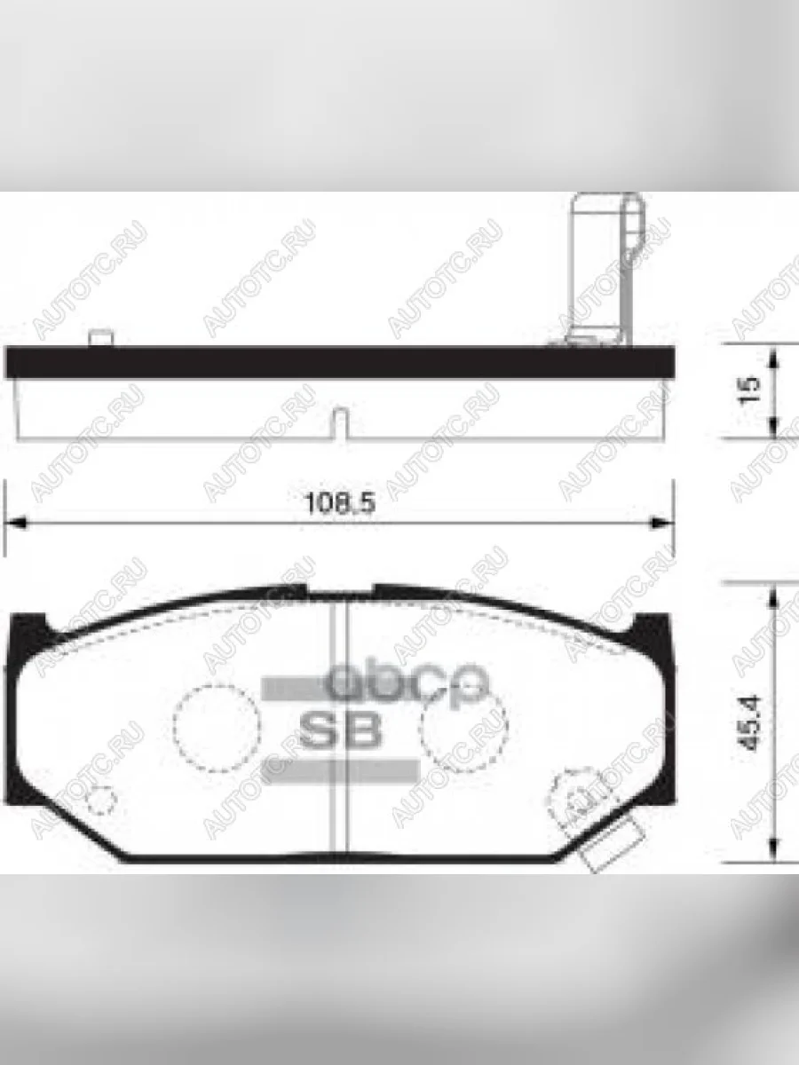 Колодки тормозные передние (4шт.) SANGSIN Suzuki Swift ZC дорестайлинг, хэтчбэк 5 дв. (2003-2008)  с доставкой в г. Пермь