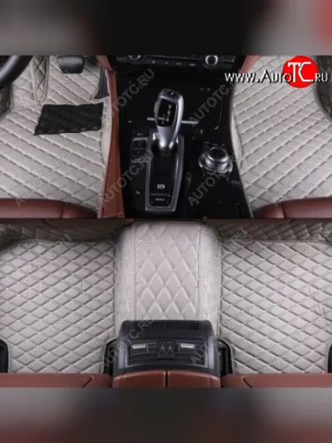 Ковры в салон Кожа (экокожа) Автопилот (серый) Toyota Camry  XV40 (2006-2011) дорестайлинг, рестайлинг