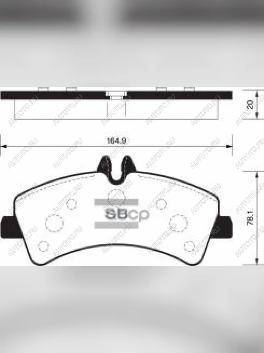 Колодки тормозные задние (4шт.) SANGSIN Mercedes-Benz Sprinter W906 (2006-2013)  в Самаре Самарской области