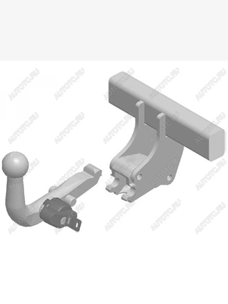Фаркоп (подходит для фургон) Auto-Hak Seat Alhambra 7N дорестайлинг (2010-2015) (стальной, шар А40H (AK4, W6, BMA))  в Перми Пермском крае