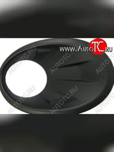 Левая вставка переднего бампера (с отверстием под ПТФ, пр-во Китай) BODYPARTS Nissan Qashqai 1 J10 рестайлинг (2010-2013)