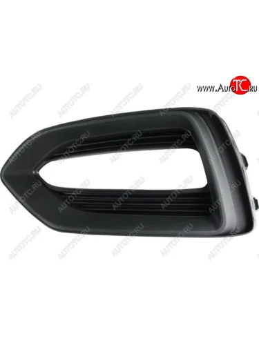 Левая вставка переднего бампера (с отверстием под ПТФ, пр-во Китай) BODYPARTS Hyundai Solaris HCR седан дорестайлинг (2017-2020)