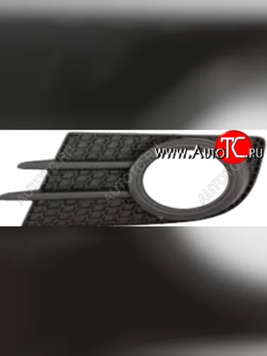 Левая вставка переднего бампера (с отверстием под ПТФ, пр-во Китай) BODYPARTS Volkswagen Tiguan NF рестайлинг (2011-2017)