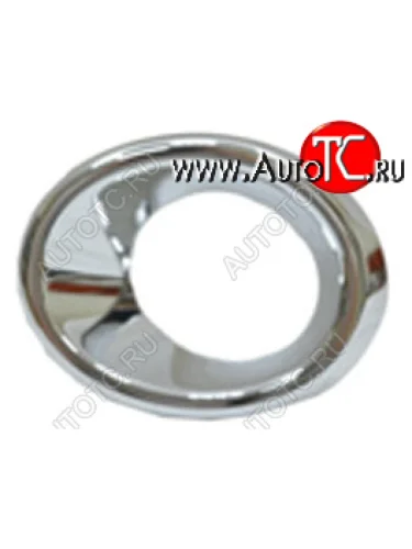 Левая вставка переднего бампера (с отверстием под ПТФ, пр-во Тайвань) YIH SHENG (хром) Nissan Pathfinder R52 дорестайлинг (2012-2017)