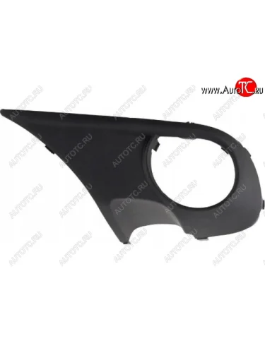 Левая вставка переднего бампера (с отверстием под ПТФ, пр-во Тайвань) TYG Volkswagen Touareg 1 GP рестайлинг (2006-2010)