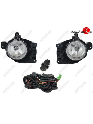 Комплект противотуманных фар (с проводкой, кнопкой, пр-во Китай) DLAA Chevrolet Aveo T300 седан (2011-2015)