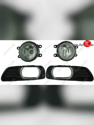 Комплект противотуманных фар (с решеткой бампера, пр-во Китай) BODYPARTS Toyota Camry XV40 дорестайлинг (2006-2008)