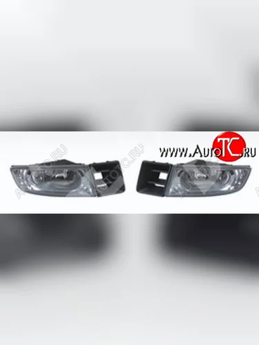 Комплект противотуманных фар (с проводкой, решетка бампера, кнопкой, пр-во Китай) DLAA Honda Civic FD седан дорестайлинг (2005-2008)