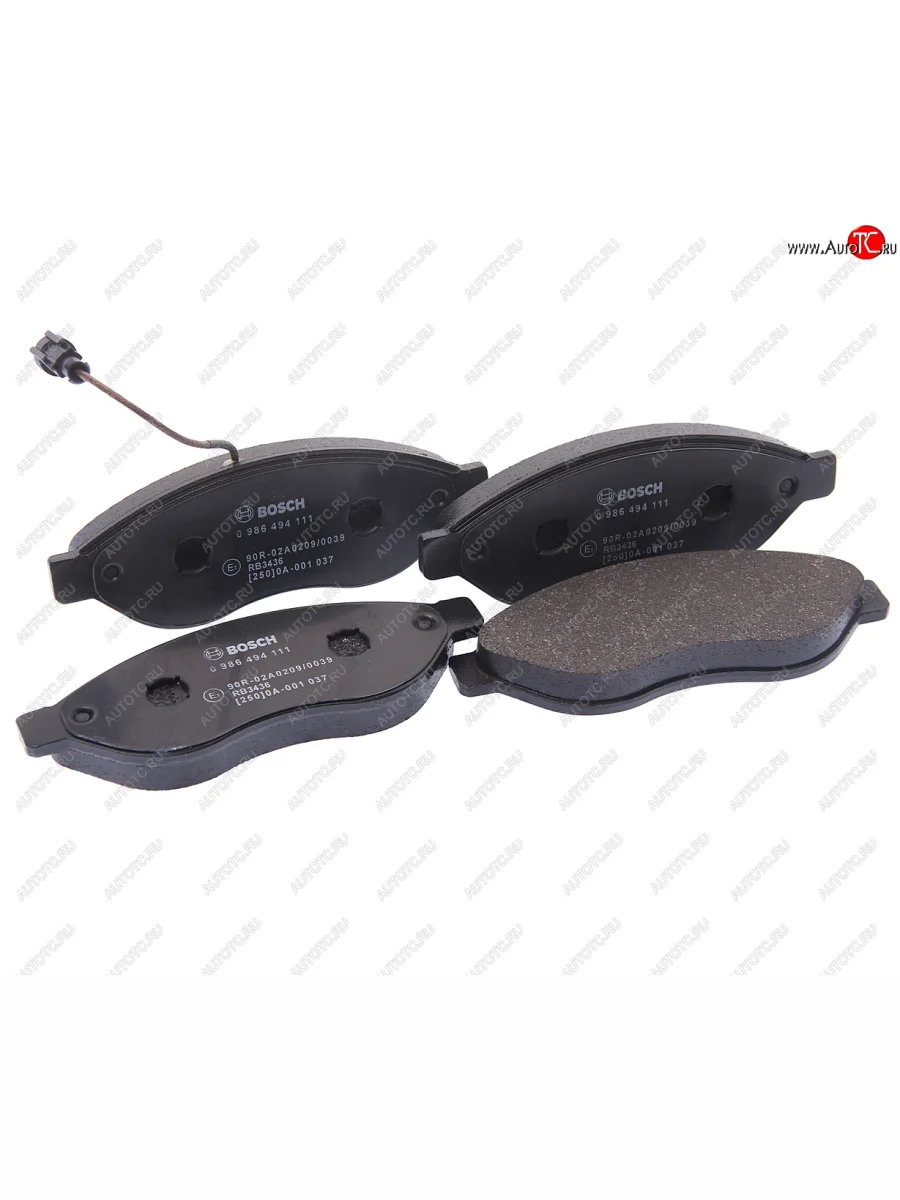 Колодки тормозные передние (4шт.) BOSCH CITROEN Jumpy дорестайлинг (2007-2013)  в Самаре Самарской области