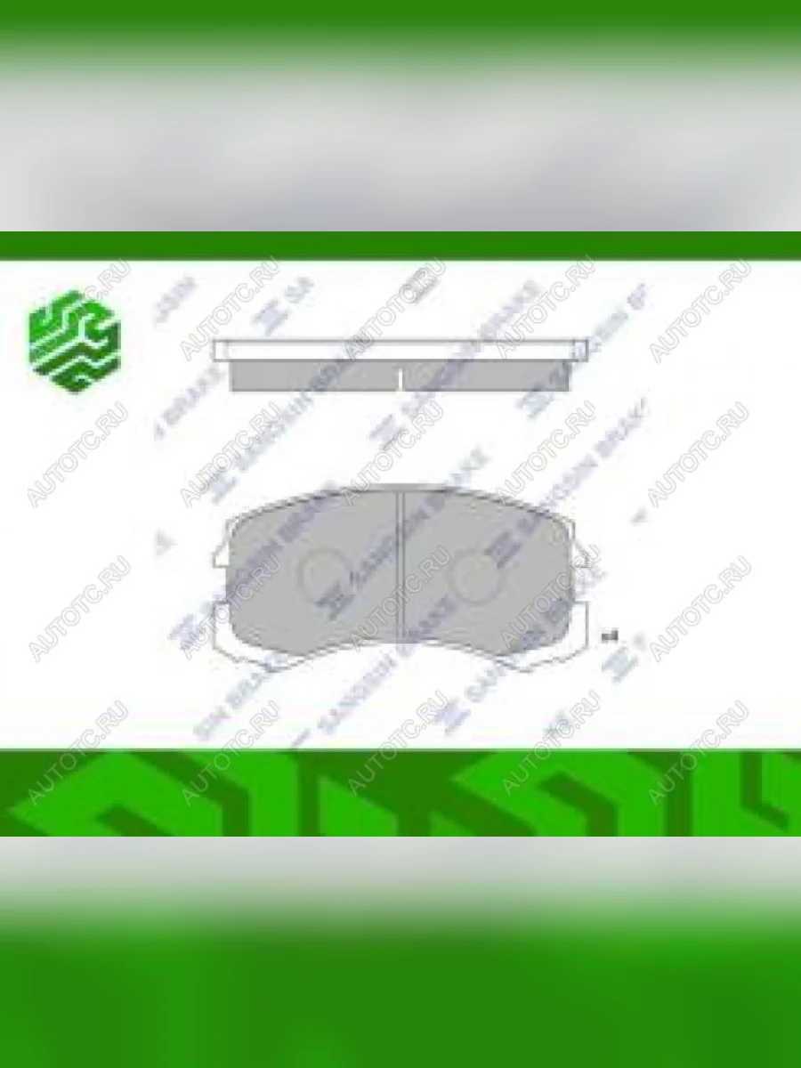 Колодки тормозные передние (4шт.) SANGSIN Mitsubishi Lancer 10 CY хэтчбэк дорестайлинг (2007-2010)  в Керчи Республика Крым