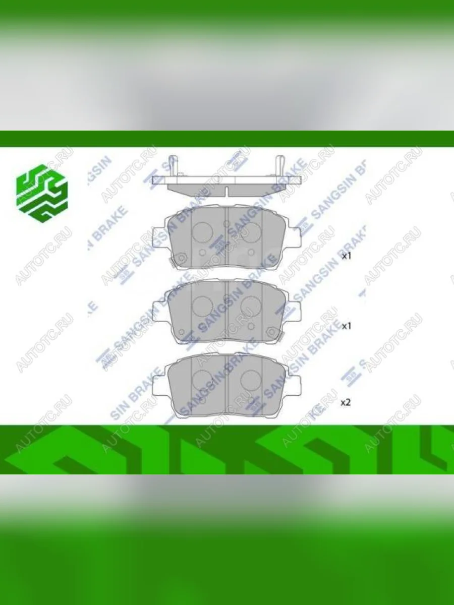 Колодки тормозные передние (4шт.) SANGSIN Toyota Celica T230 (1999-2006)  в Керчи Республика Крым