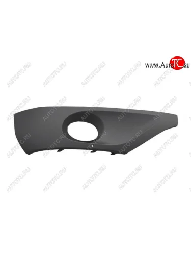 Правая вставка переднего бампера (с отверстием под ПТФ, пр-во Тайвань) TYG Volkswagen Touareg 2 NF дорестайлинг (2010-2014)