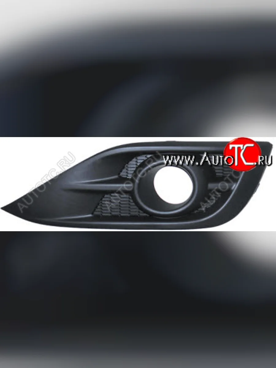 Правая вставка переднего бампера (с отверстием под ПТФ, пр-во Китай) BODYPARTS Honda CR-V RM1,RM3,RM4 дорестайлинг (2012-2015)  в Керчи Республика Крым