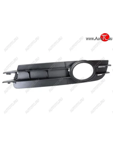 Правая вставка переднего бампера (с отверстием под ПТФ, пр-во Тайвань) API Audi A6 C6 дорестайлинг, универсал (2004-2008)