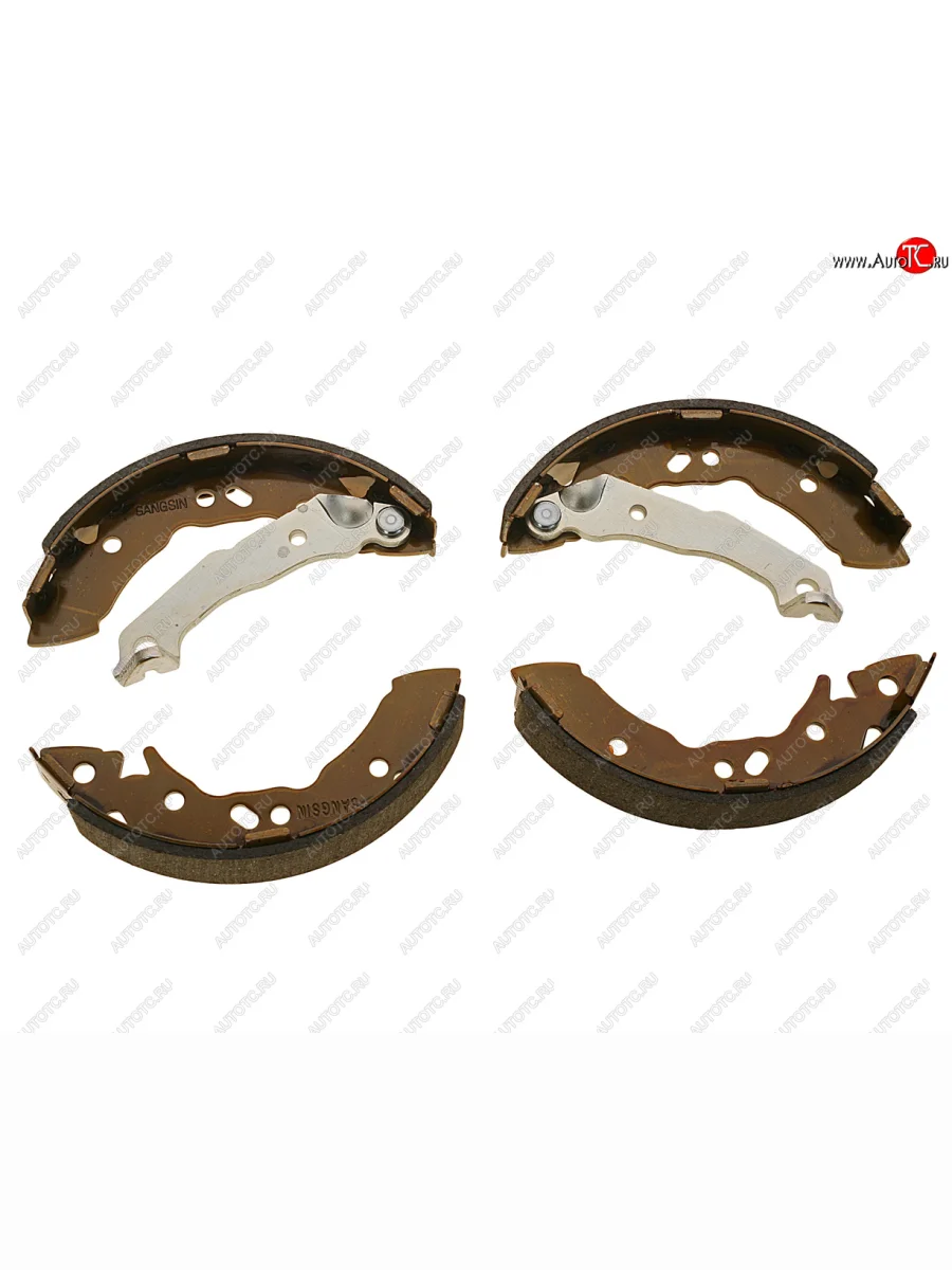 Колодки тормозные задние барабанные (4шт.) SANGSIN Hyundai Accent 2 LC седан дорестайлинг (ТагАЗ) (1999-2012)  в Керчи Республика Крым