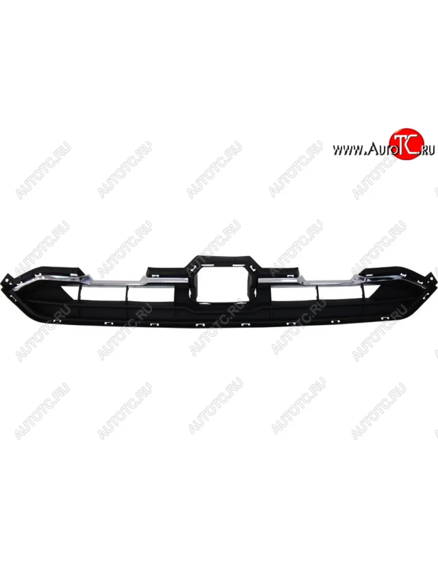 Центральная решетка переднего бампера (пр-во Китай) BODYPARTS Haval F7  дорестайлинг (2018-2022) (вставка хром)  с доставкой в г. Керчь