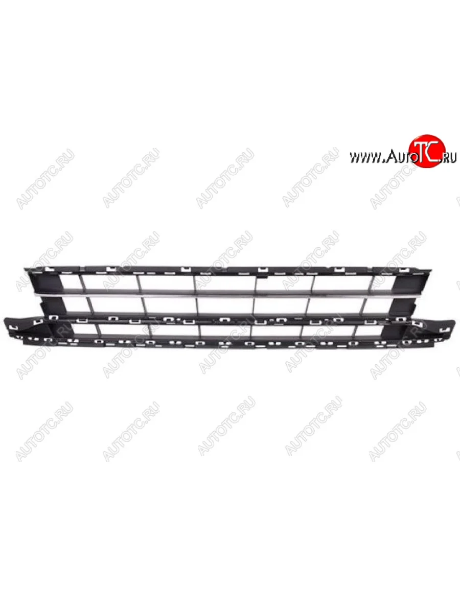 Центральная решетка переднего бампера (пр-во Тайвань) TYG Volkswagen Passat B8 седан дорестайлинг (2015-2019) (молдинг хром)  в Самаре Самарской области