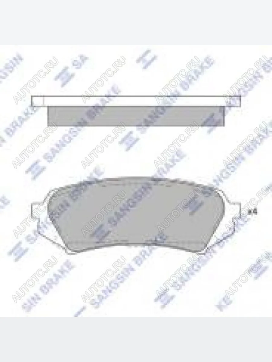 Колодки тормозные задние (4шт.) SANGSIN Lexus LX470 J100 дорестайлинг (1998-2002)  в Перми Пермском крае