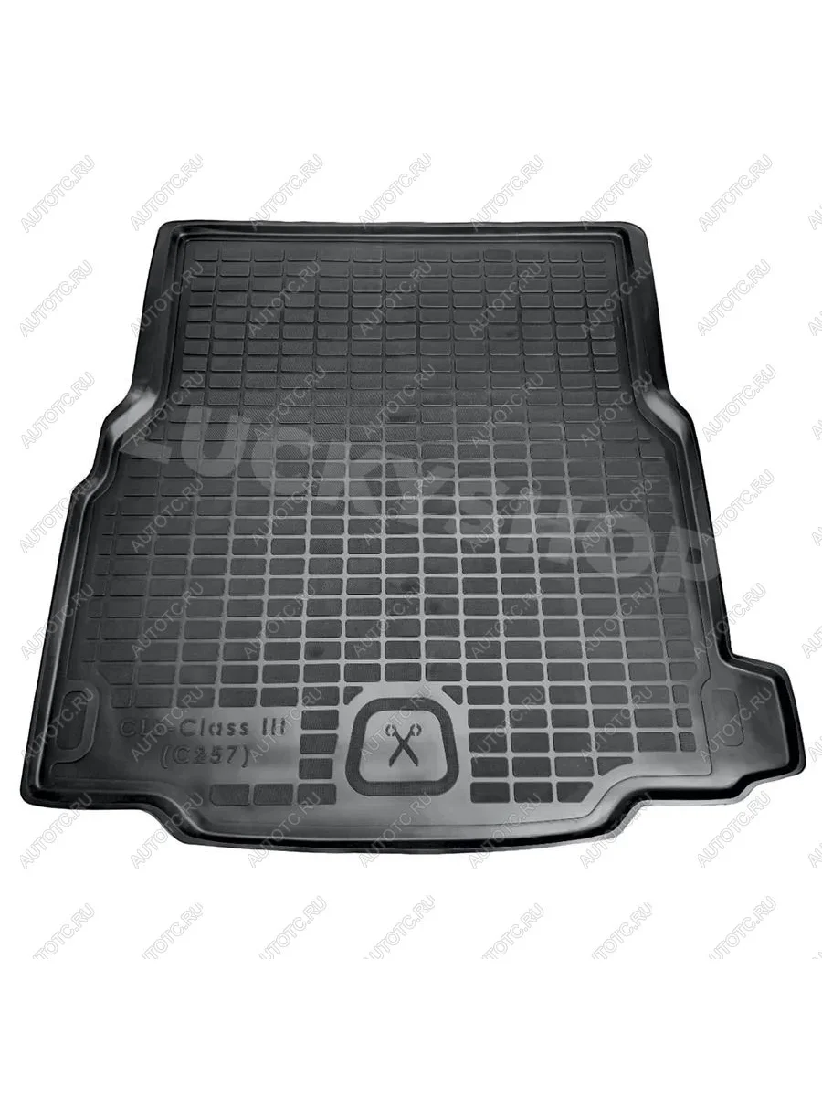 Коврик в багажник (термоэластопласт) Seintex  Mercedes-Benz CLS class (2017-2025) C257 (черный)  в Воронеже Воронежской области