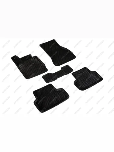 Коврики в салон (3D EVA РОМБ) Seintex (черный) BMW 5 серия G30 дорестайлинг, седан (2016-2020)