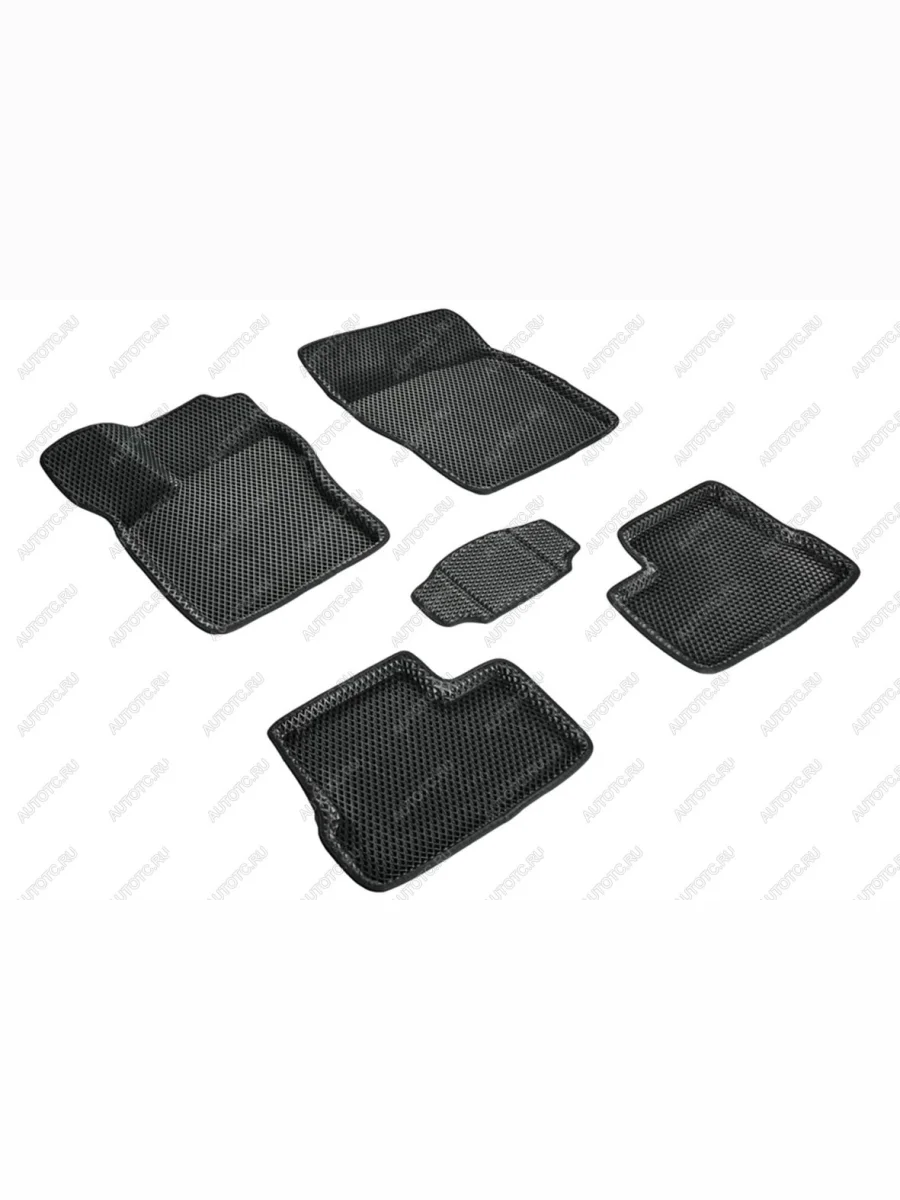 Коврики в салон (3D EVA РОМБ) Seintex Daewoo Nexia рестайлинг (2008-2015) (черный)  в Перми Пермском крае