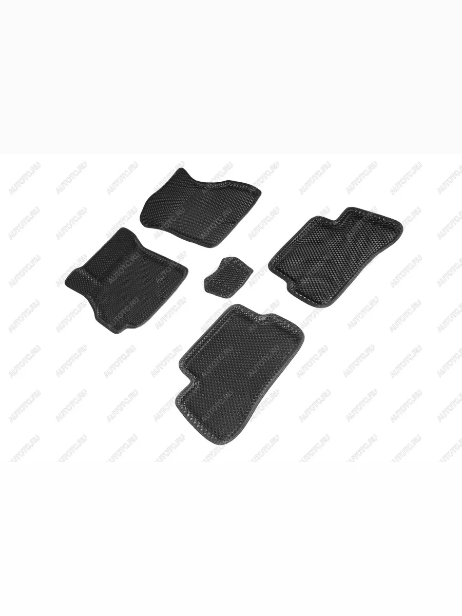 Коврики в салон (с 2000г.-2002г. 3D EVA РОМБ) Seintex Hyundai Accent 2 LC седан дорестайлинг (ТагАЗ) (1999-2012) (черный)  в Перми Пермском крае