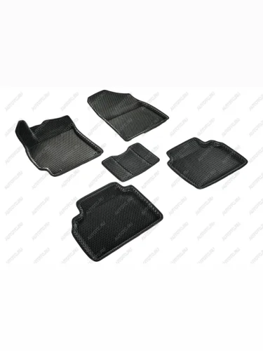 Коврики в салон (3D EVA РОМБ) Seintex (черный) Hyundai Elantra CN7 (2020-2023)