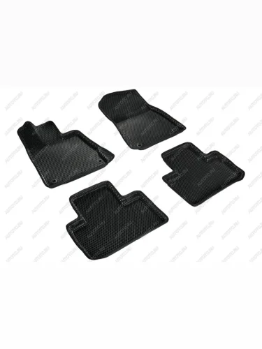 Коврики в салон (3D EVA РОМБ) Seintex (черный) Lexus IS250 XE30 седан дорестайлинг (2013-2016)