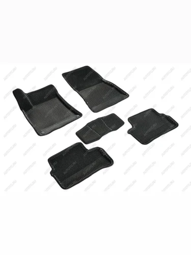 Коврики в салон (3D EVA РОМБ) Seintex (черный) Mercedes-Benz CLA class  C118 (2019-2025)  седан