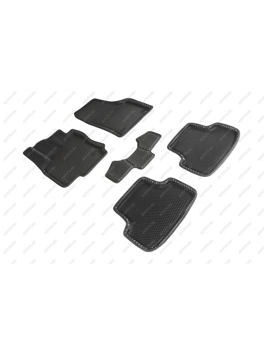 Коврики в салон (3D EVA РОМБ) Seintex Skoda Karoq NU7 дорестайлинг (2017-2021) (черный)  в Перми Пермском крае
