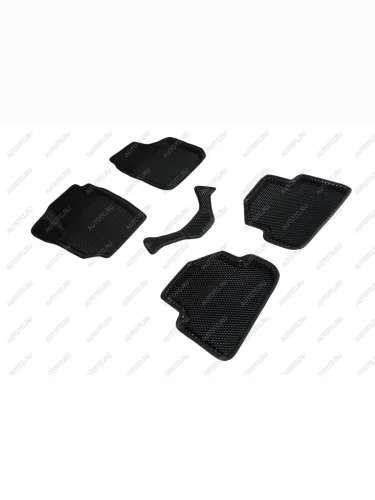 Коврики в салон (3D EVA РОМБ) Seintex (черный) Skoda Yeti (2009-2013)