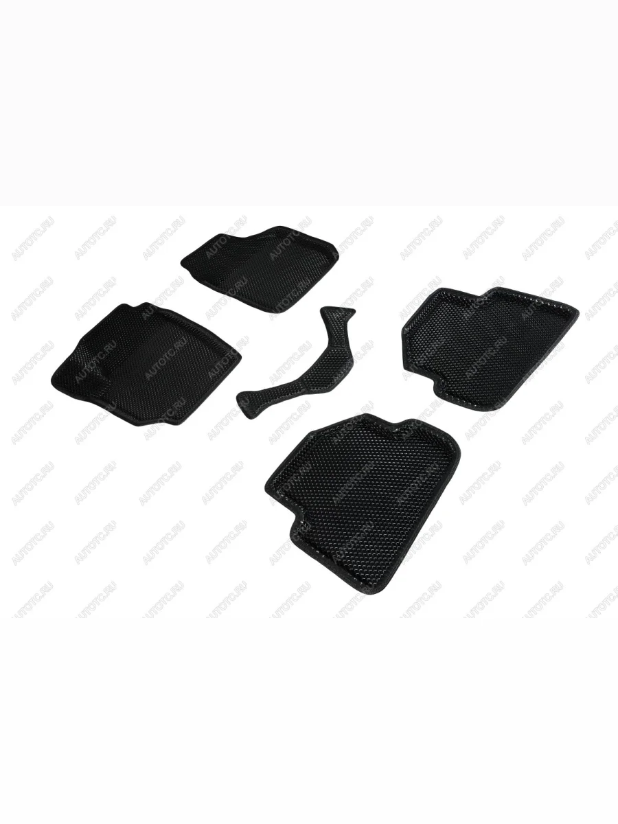 Коврики в салон (3D EVA РОМБ) Seintex Skoda Yeti (2009-2013) (черный)  в Керчи Республика Крым