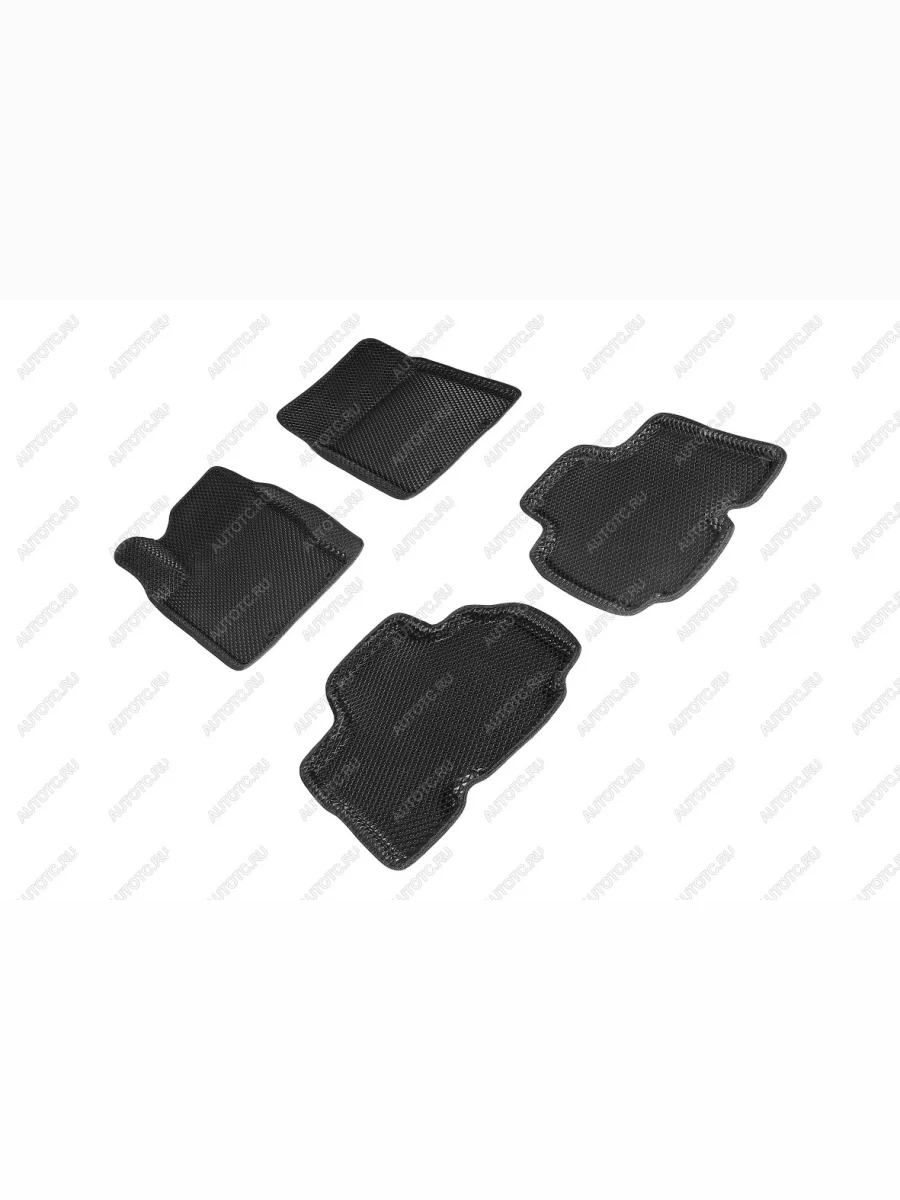 Коврики в салон (с 2011г. 3D EVA РОМБ) Seintex SSANGYONG Kyron рестайлинг (2007-2016) (черный)  с доставкой в г. Керчь