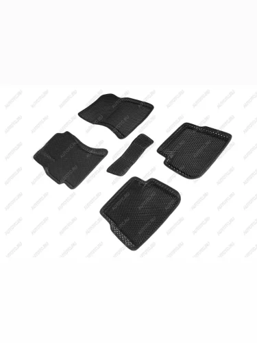 Коврики в салон (3D EVA РОМБ) Seintex (черный) Subaru Forester SH (2008-2013)
