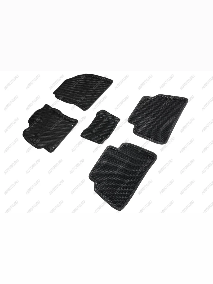 Коврики в салон (с 2019г. 3D EVA РОМБ) Seintex Toyota Corolla E210 седан дорестайлинг (2018-2022) (черный)  в Перми Пермском крае