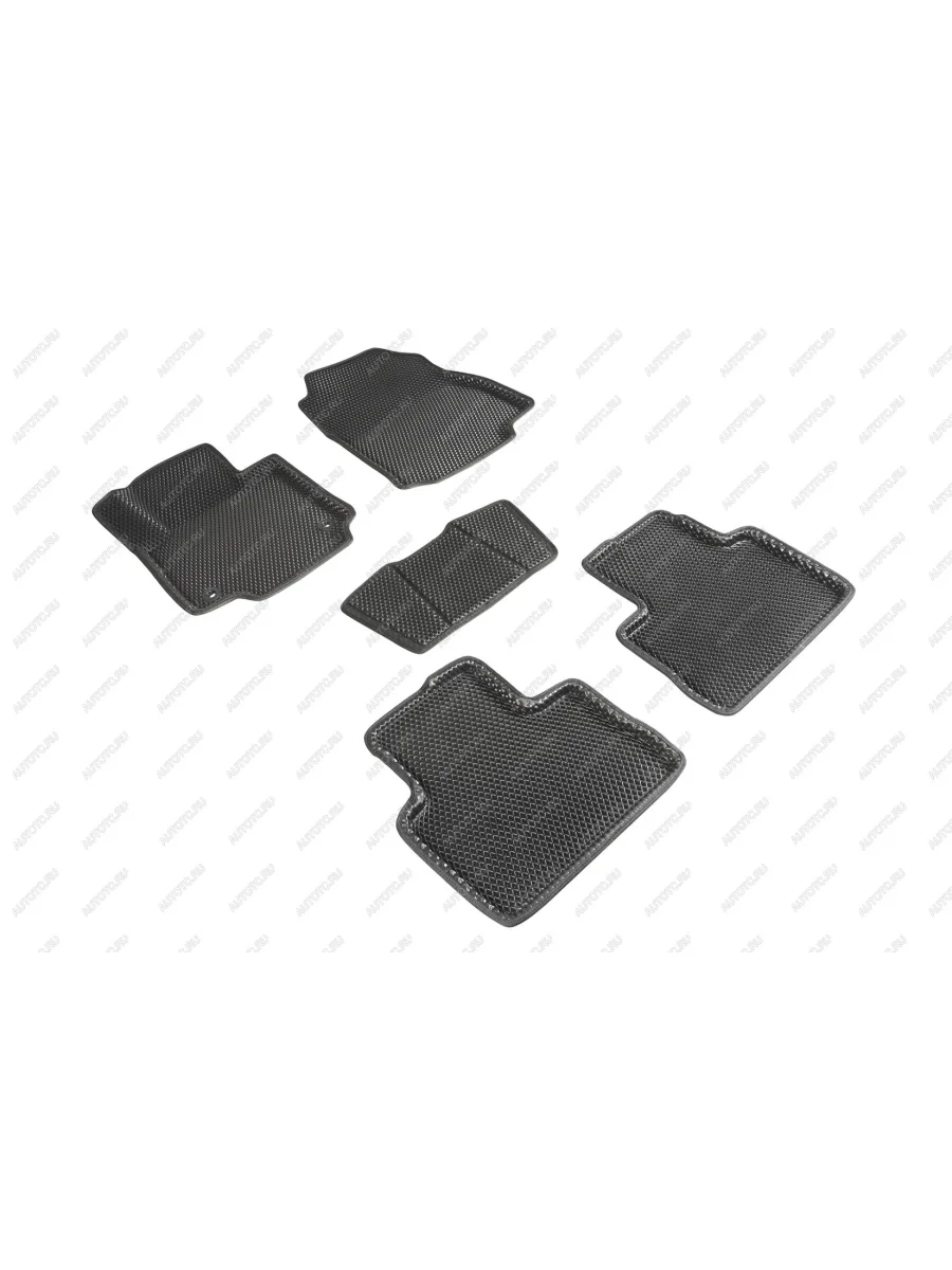 Коврики в салон (МКПП 3D EVA РОМБ) Seintex Toyota RAV4 XA50 5 дв. дорестайлинг (2018-2025) (черный)  с доставкой в г. Керчь