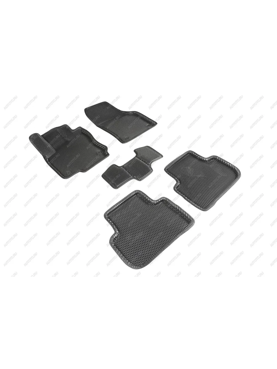 Коврики в салон (3D EVA РОМБ) Seintex Volkswagen Tiguan Mk2 дорестайлинг (2016-2020) (черный)  в Керчи Республика Крым
