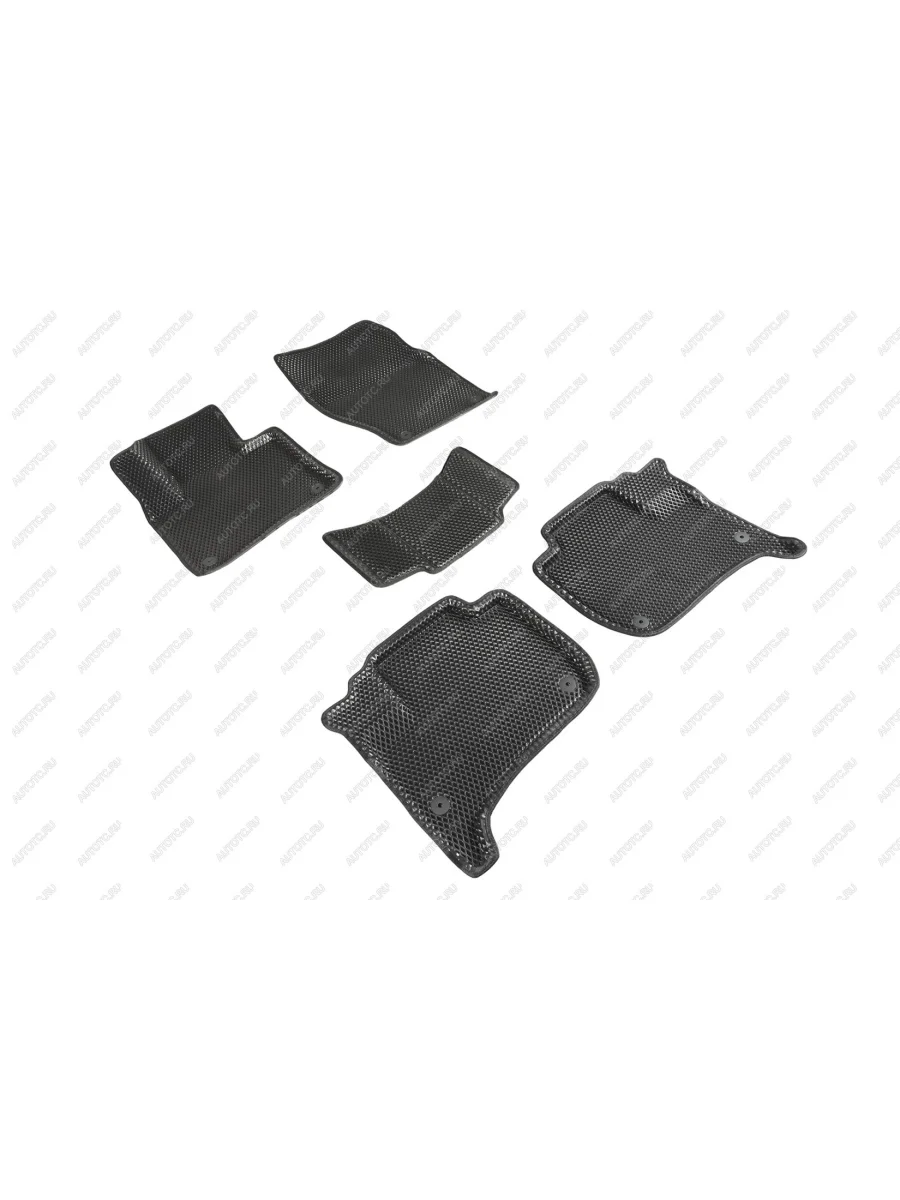 Коврики в салон (3D EVA РОМБ) Seintex Volkswagen Touareg 2 NF дорестайлинг (2010-2014) (черный)  в Керчи Республика Крым