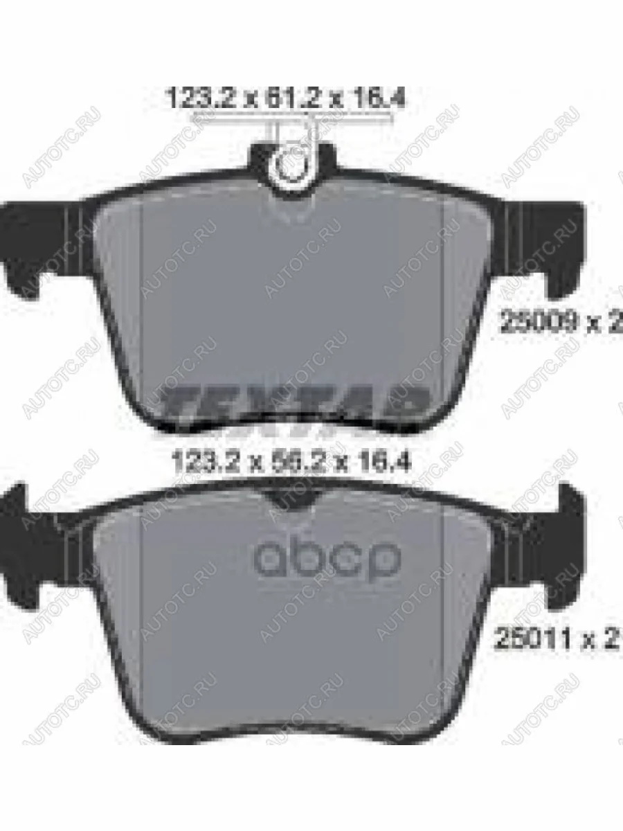 Колодки тормозные задние (4шт.) TEXTAR Audi A3 8VS седан рестайлин (2016-2020)  в Керчи Республика Крым