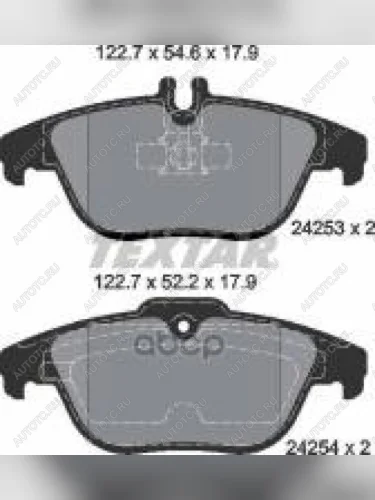 Колодки тормозные задние (4шт.) TEXTAR Mercedes-Benz C-Class W204 дорестайлинг седан (2007-2011)