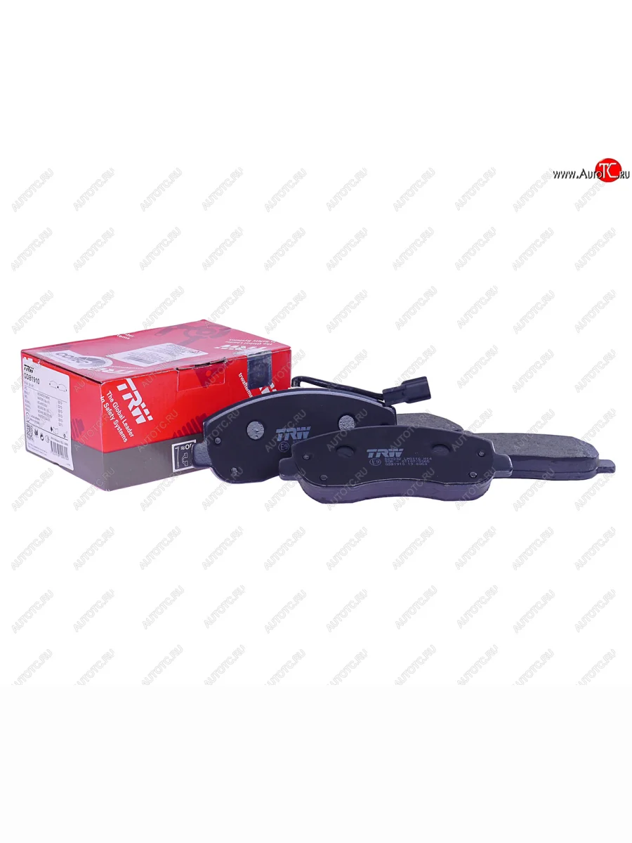 Колодки тормозные передние (4шт.) TRW Renault Master FD,JD фургон дорестайлинг (1998-2003)  в Перми Пермском крае