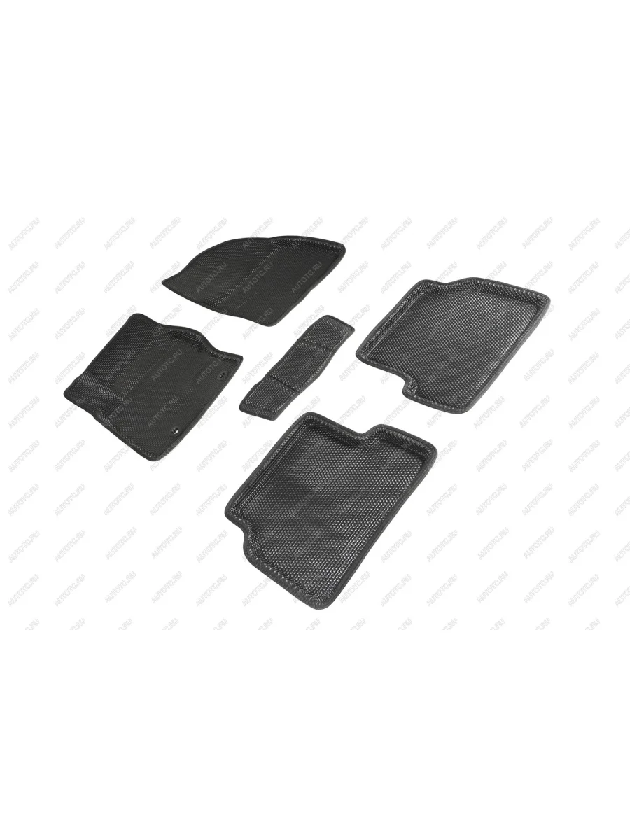 Коврики в салон (3D EVA СОТА ) Seintex Ford Focus 2 хэтчбэк 3 дв. рестайлинг (2007-2011) (черный)  с доставкой в г. Керчь