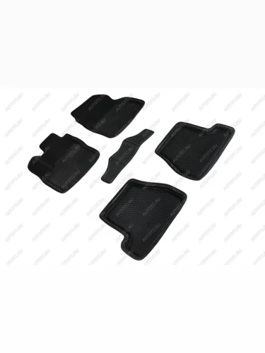 Коврики в салон (МКПП, 3D EVA СОТА ) Seintex Ford Focus 3 универсал дорестайлинг (2010-2015) (черный)