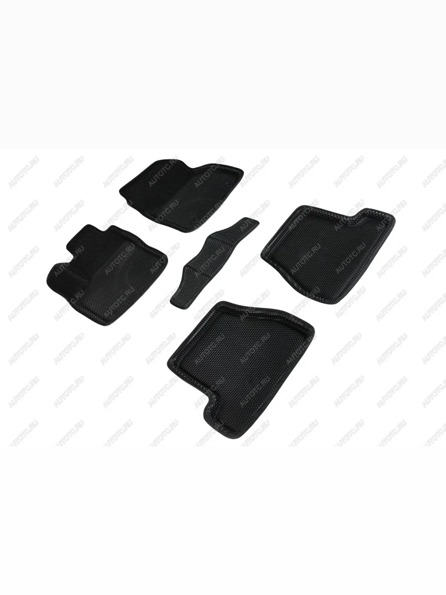 Коврики в салон (МКПП, 3D EVA СОТА ) Seintex Ford Focus 3 универсал дорестайлинг (2010-2015) (черный)  с доставкой в г. Керчь