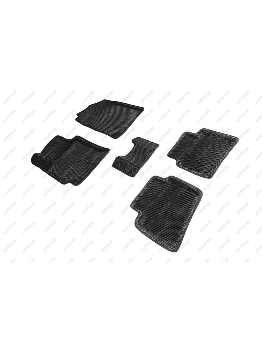 Коврики в салон (3D EVA СОТА ) Seintex Hyundai Solaris HCR седан дорестайлинг (2017-2020) (черный)  в Керчи Республика Крым