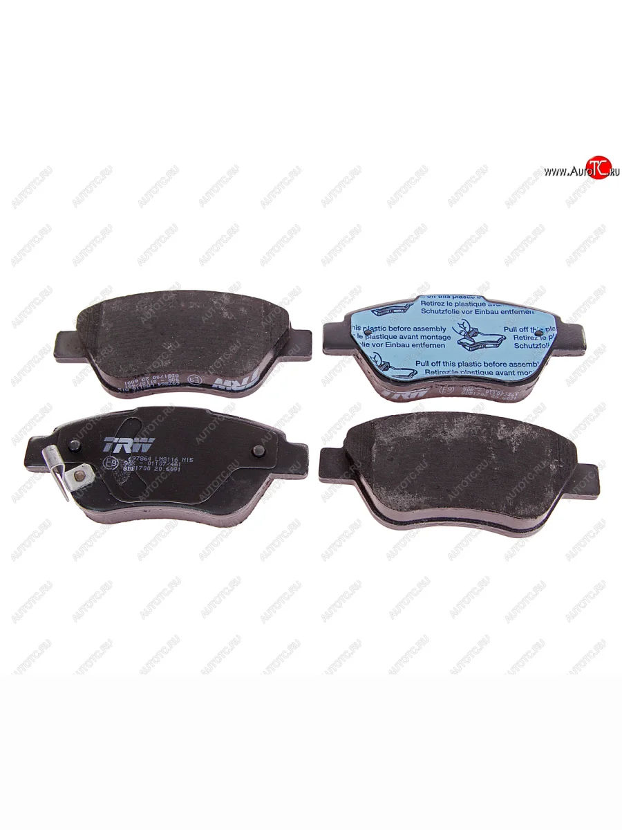 Колодки тормозные передние (4шт.) TRW Opel Corsa D дорестайлинг, хэтчбэк 3 дв. (2006-2010)  в Перми Пермском крае